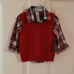 Cherokee Sweater Vest and Shirt NWT